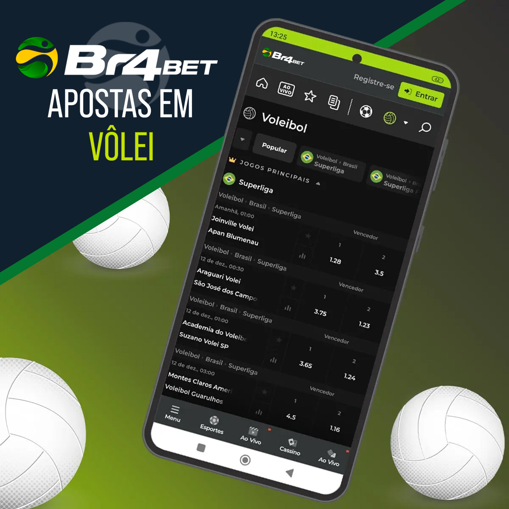 Apostas em vôlei na casa de apostas BR4BET no Brasil