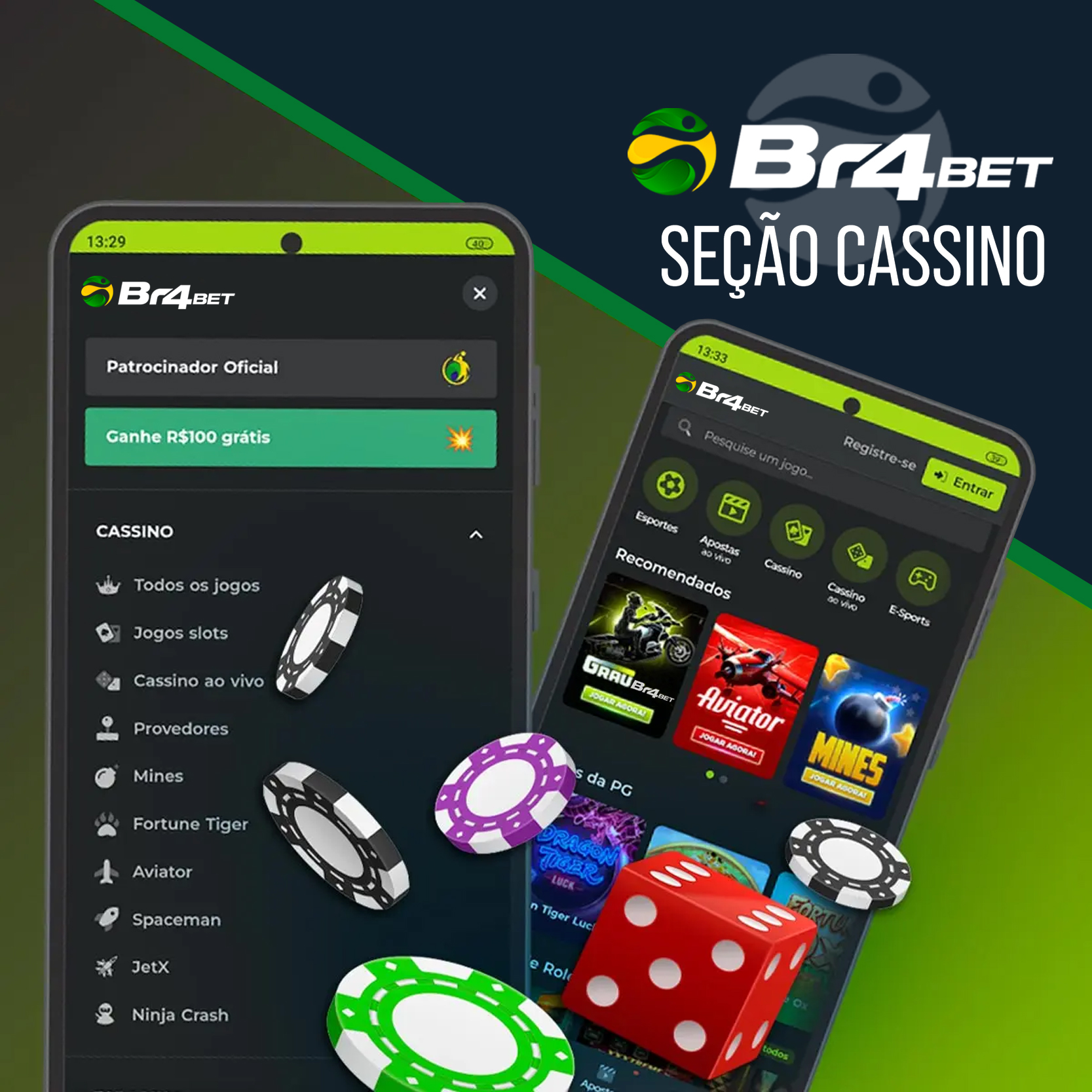 Variedade de jogos no BR4BET Casino no Brasil