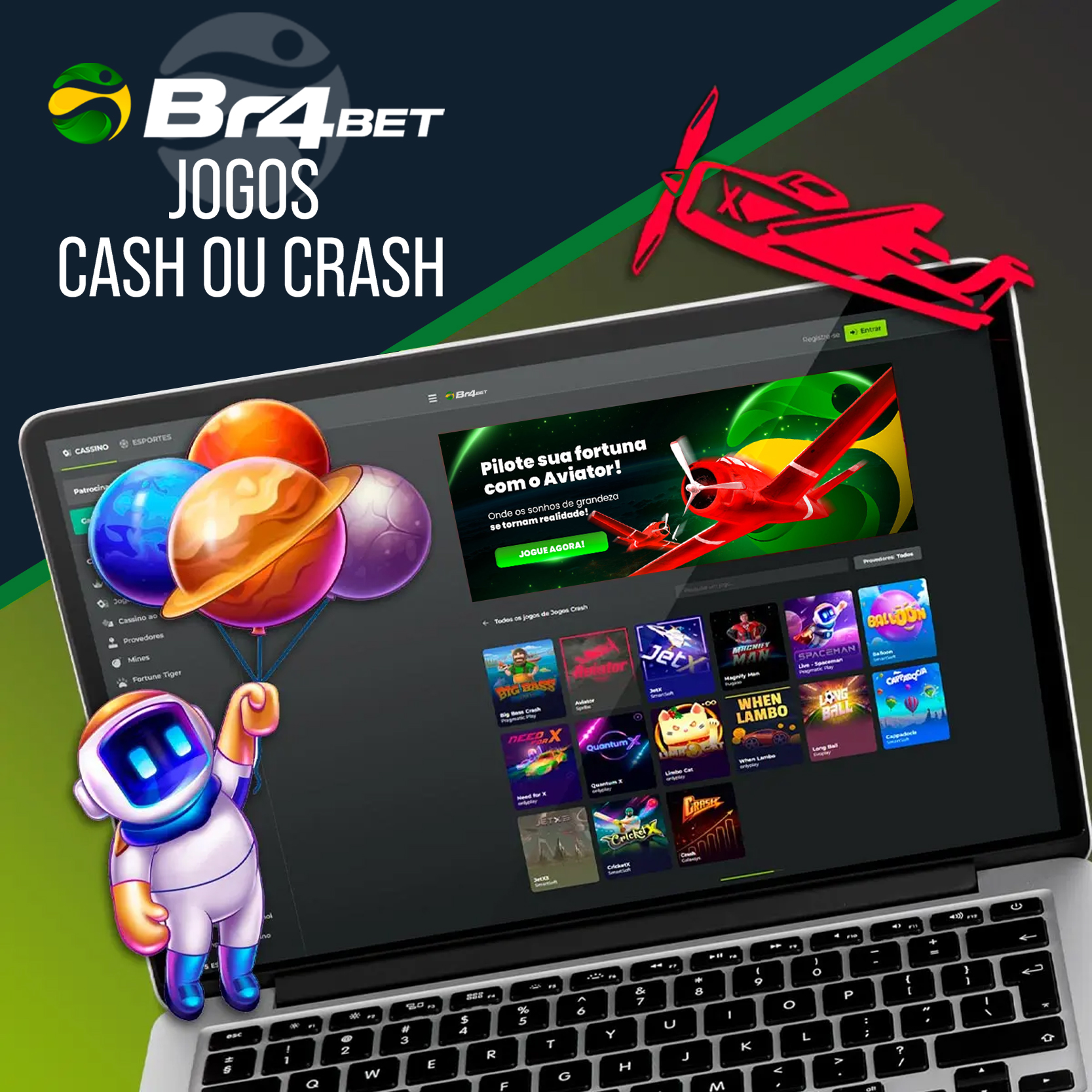 Jogos Cash or Crash no Сassino BR4BET no Brasil