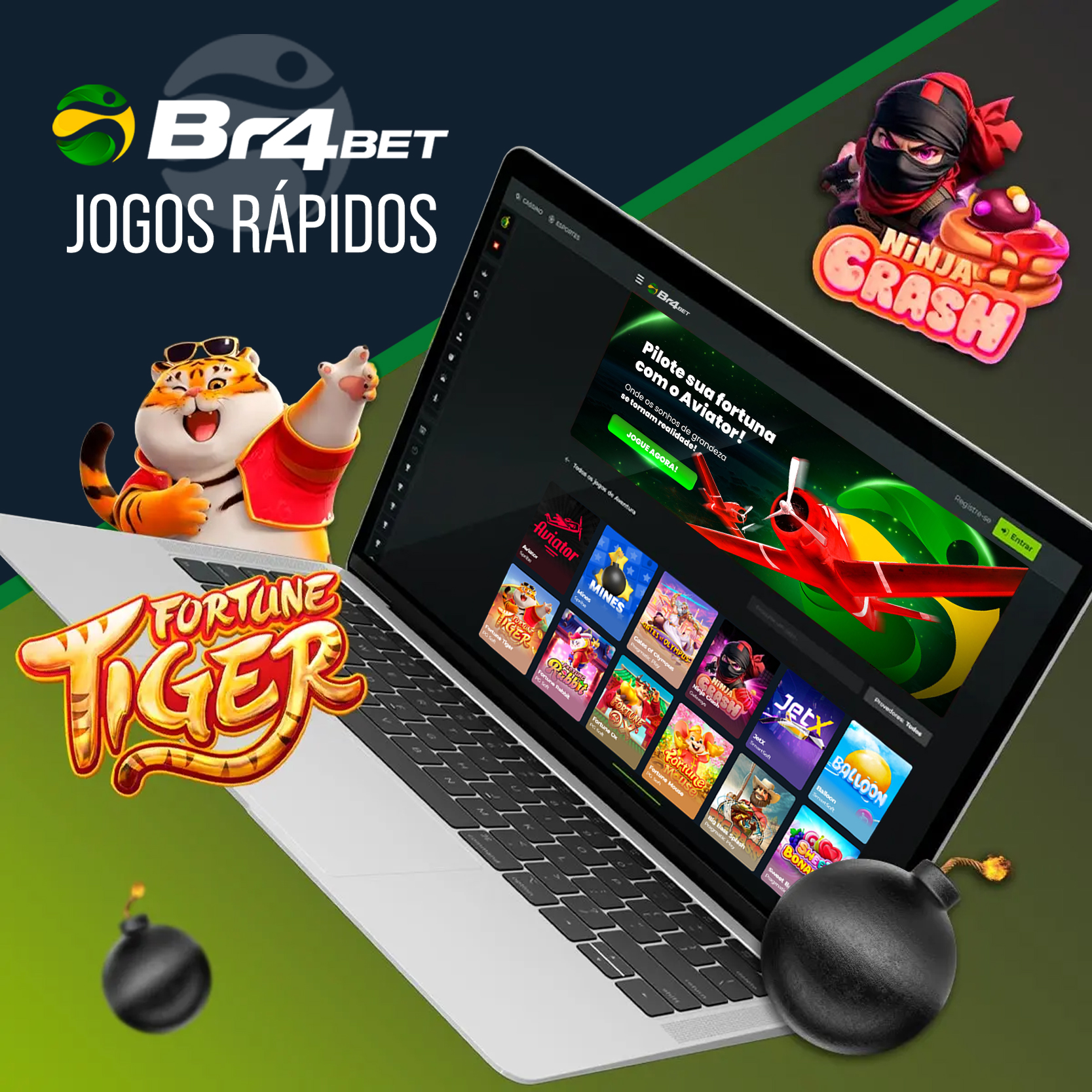 Jogos Rápidos populares em Cassino BR4BET no Brasil